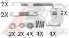 NISSA 4100765000 Accessory Kit, brake shoes